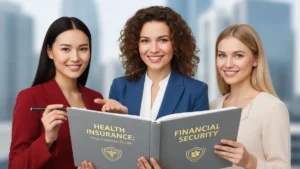 Health insurance 2025 concept with digital policy access, secure coverage options, and financial protection tools